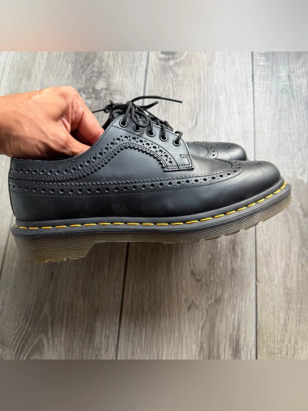 Dr. Martens 3989 YS Black Brogue Oxford Shoes